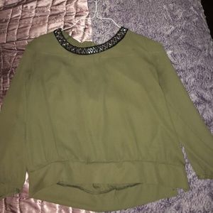 Olive blouse